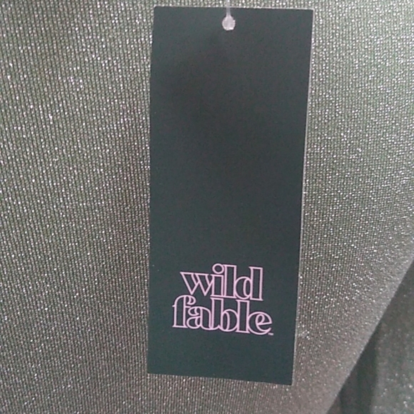 NWT Women's Long Sleeve Cut Out Lurex Bodycon Dress - Wild Fable - XS/S/M/L/XL - Picture 6 of 8